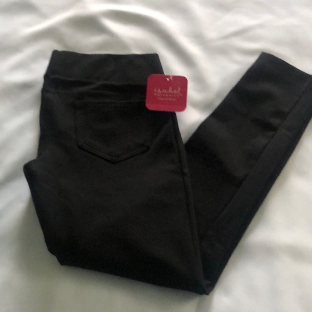 Black Maternity Pants Womens Large